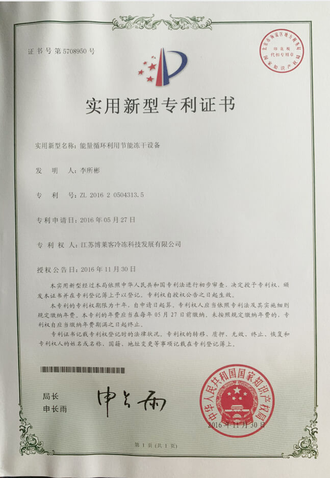 专利证书