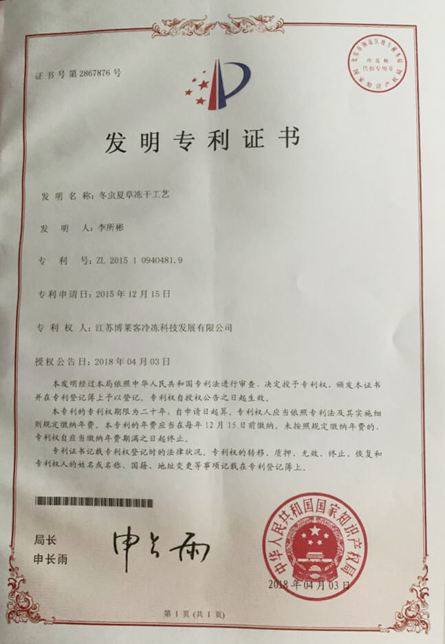 专利证书